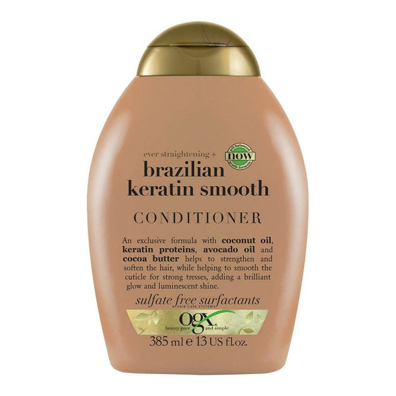 Haarspülung OGX Brazilian Keratin Glättung (385 ml)