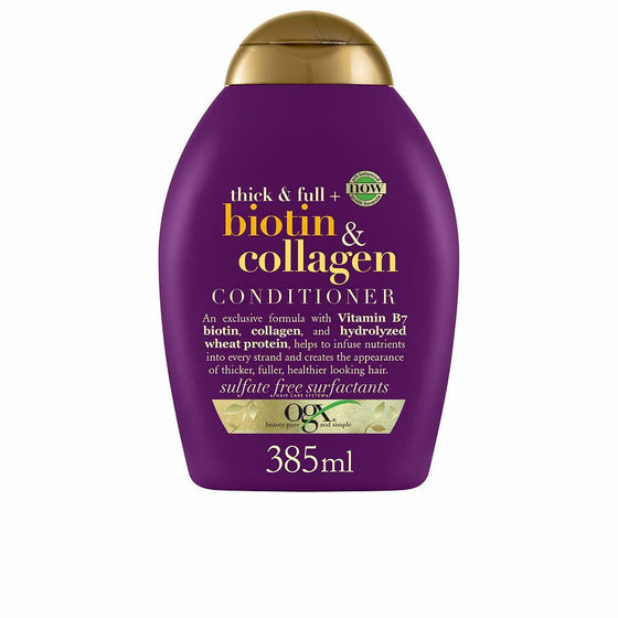 Haarspülung OGX Erzeugt Volumen Kollagen Biotin (385 ml)