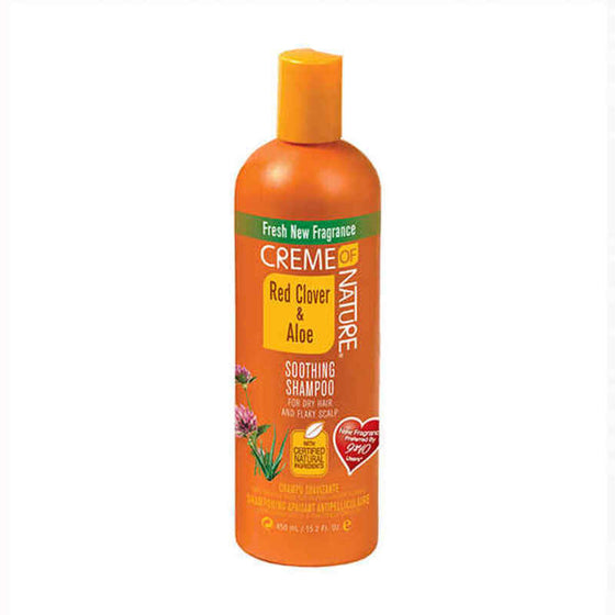 Feuchtigkeitsspendendes Shampoo Red Clover & Aloe Creme Of Nature (450 ml)