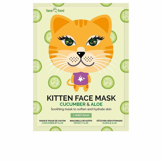 Soothing Mask 7th Heaven Animal Kitten Aloe Vera Cucumber (1 uds)