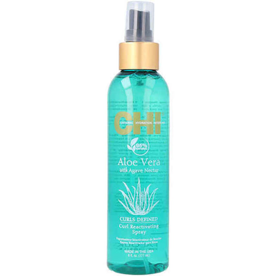 Loción Capilar Farouk Chi Aloe Vera Curls Defined Spray Aloe Vera Cabellos Rizados (177 ml)