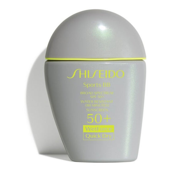 Hydrating Cream with Colour Shiseido WetForce Quick Dry Sports Medium Medium Tone Spf 50 (30 ml) (Medium)