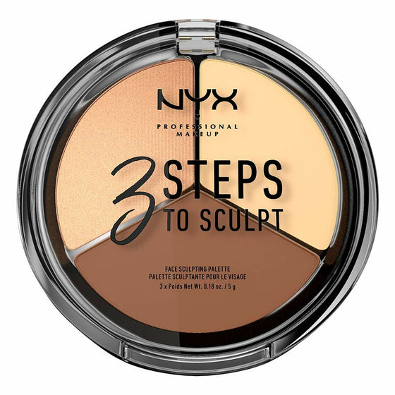 Estuche de Maquillaje NYX 3 Steps to Sculpt Light (5 g)