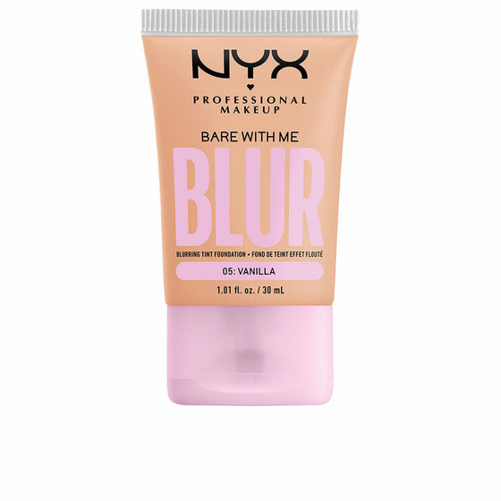 Liquid Make Up Base NYX Bare With Me Blur Nº 05-vanilla (30 ml)