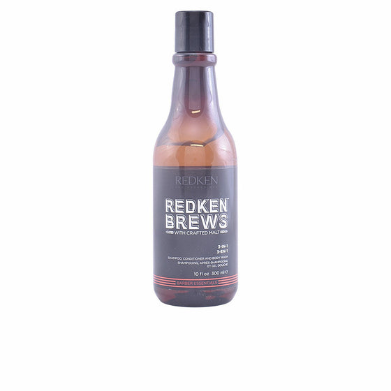 Shampoo, Conditioner und Duschgel Redken Brews Brews 3-in-1 (300 ml)