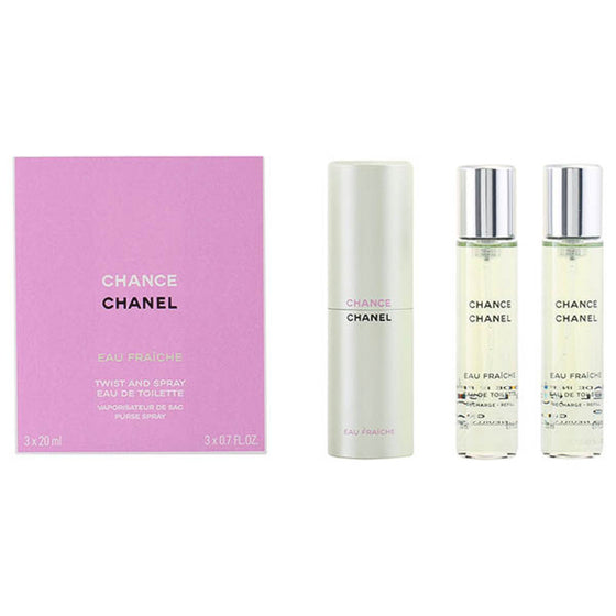 Women's Perfume Set Chance Eau Fraiche Chanel (3 pcs)