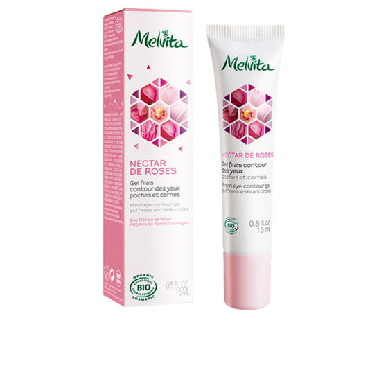 Gel for Eye Area Nectar de Roses Melvita (15 ml)