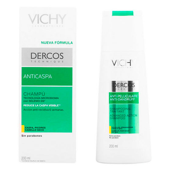 Champú Anticaspa Dercos Vichy Cabellos secos (200 ml)