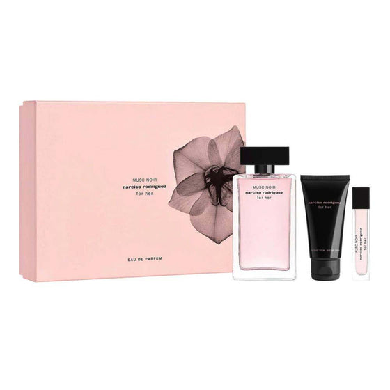 Women's Perfume Set Narciso Rodriguez Musc Noir 3 Pieces