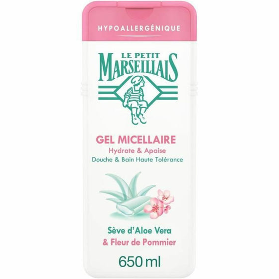 Shower Gel Le Petit Marseillais Apple Aloe Vera 12 Units (650 ml)