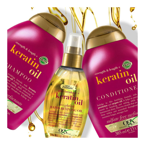 Kapillarschutz-Öl OGX Bruchverhindernder Keratin (118 ml)