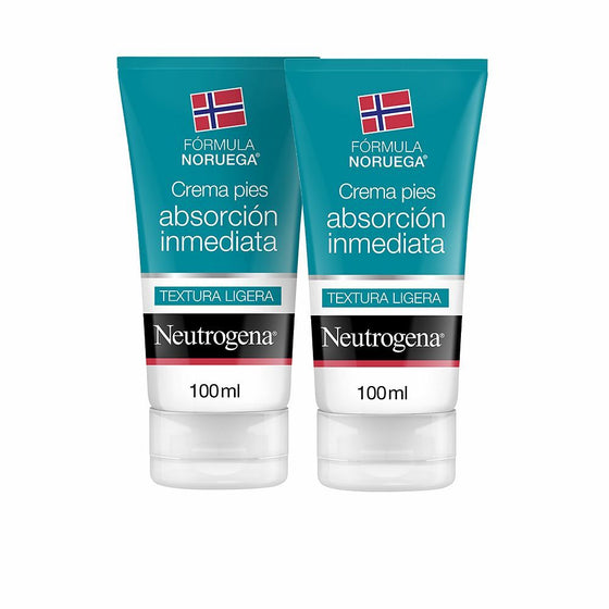 Crema de Pies Hidratante Neutrogena instantánea Absorción (2 x 100 ml)