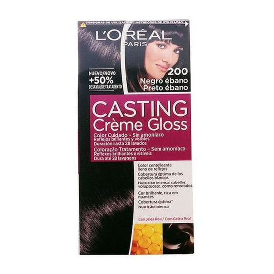 Tinte sin Amoniaco Casting Creme Gloss L'Oreal Make Up Ébano negro