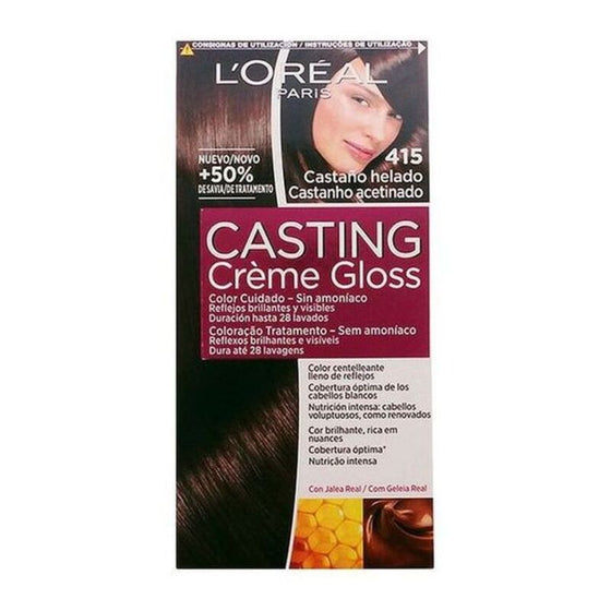 Tinte sin Amoniaco Casting Creme Gloss L'Oreal Make Up Castaño helado