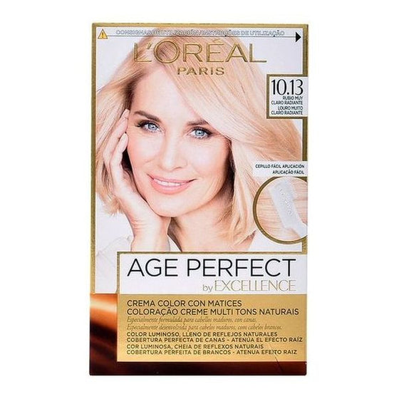 Tinte Permanente Antiedad Excellence Age Perfect L'Oreal Expert Professionnel Rubio