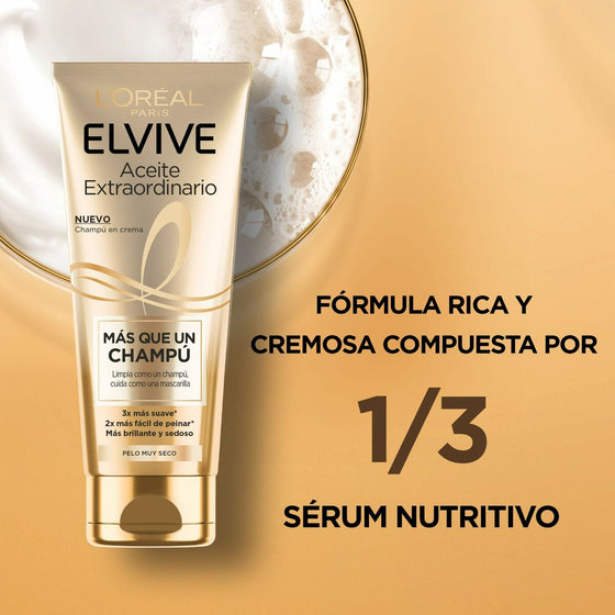 Champú Reparador L'Oreal Make Up Elvive Aceite Extraordinario (250 ml)