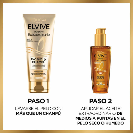 Champú Reparador L'Oreal Make Up Elvive Aceite Extraordinario (250 ml)