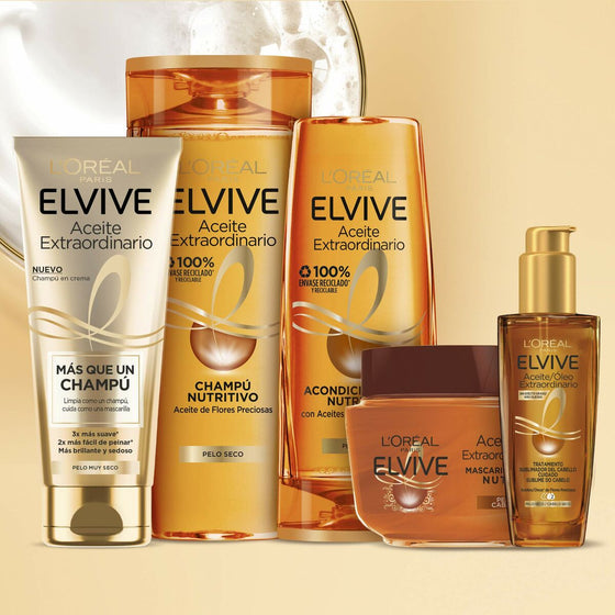 Champú Reparador L'Oreal Make Up Elvive Aceite Extraordinario (250 ml)