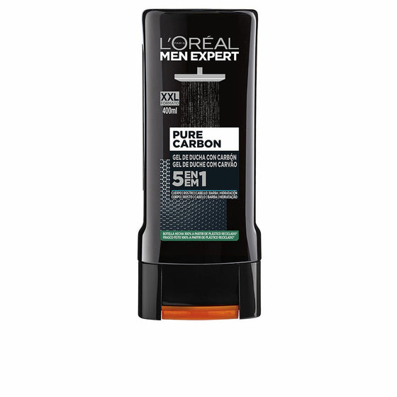 Gel de Ducha L'Oreal Make Up Men Expert	Pure Carbon 5 en 1 (400 ml)