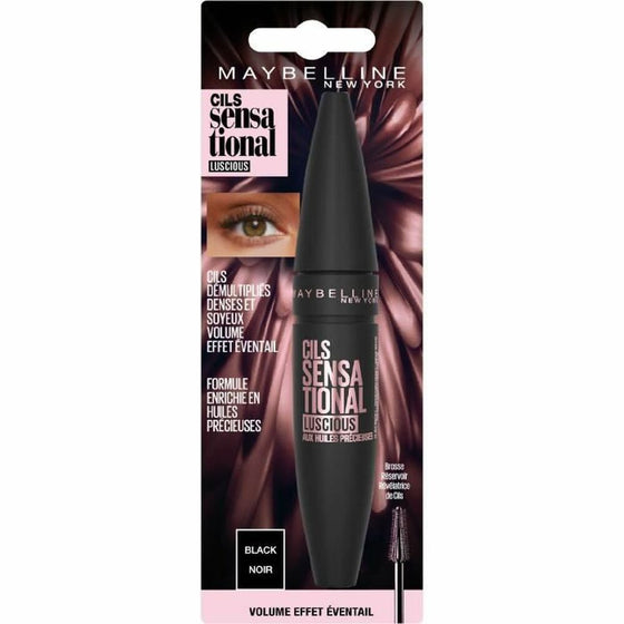 Máscara de Pestañas Maybelline Cils Sensational Voluptuous Negro 9,5 ml