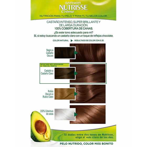 Permanent Colour Creme Garnier Nutrisse Creme 5.35/58 - Sequoia