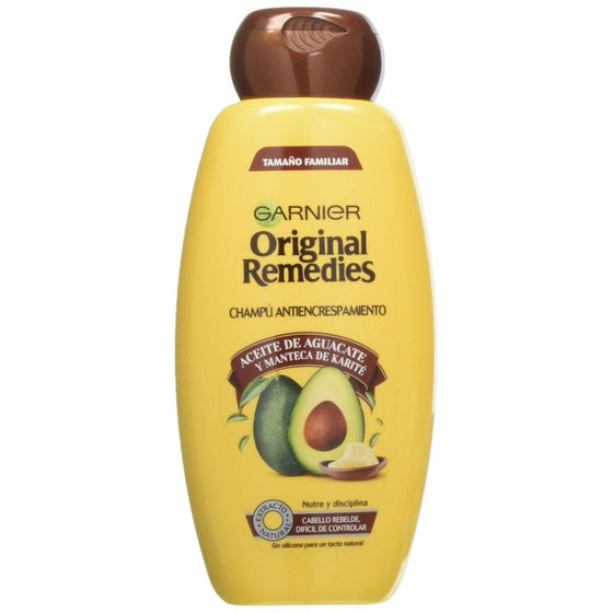 Champú Antiencrespamiento Garnier Original  Remedies Karité Aguacate (600 ml)