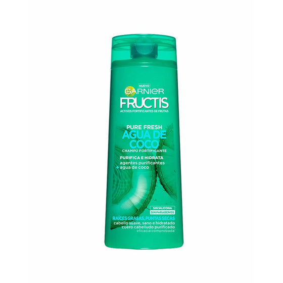 Champú Fortificante Garnier Fructis Pure Fresh Agua de Coco (300 ml)