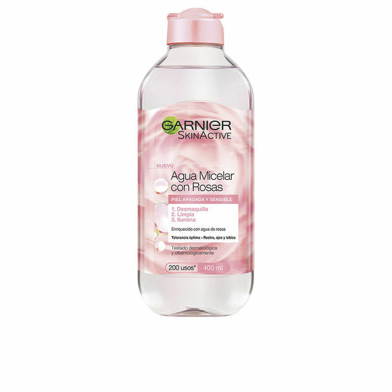 Agua Micelar Desmaquillante Garnier SkinActive Agua de rosas (400 ml)