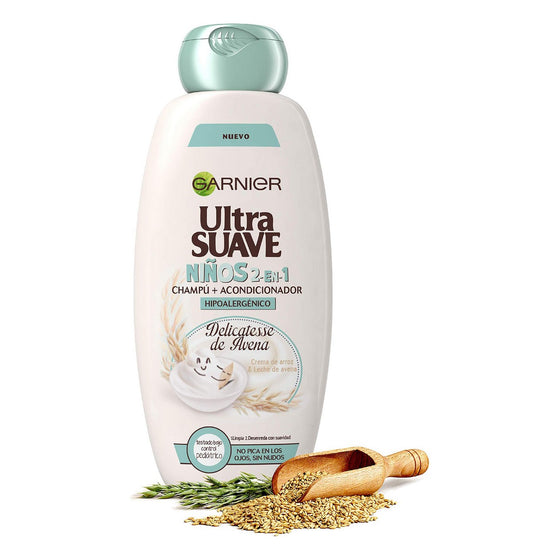 Champú para Niños Garnier Ultra Suave Champú + Acondicionador Avena (400 ml)