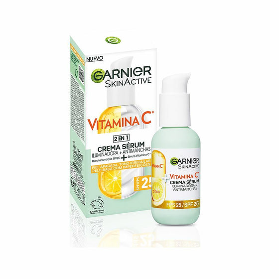 Cream + Serum Garnier Skinactive Spf 25 (50 ml)