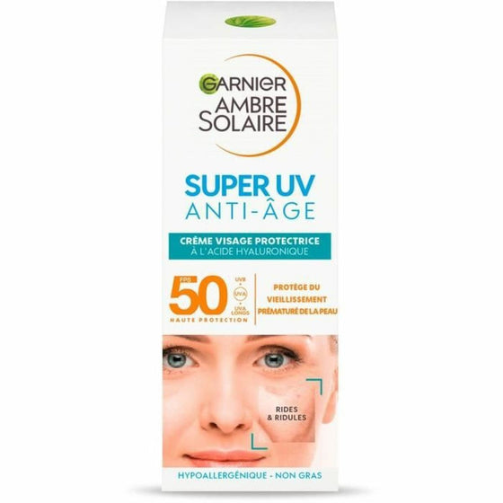 Sun Cream Garnier Anti-ageing Spf 50 Hyaluronic Acid (50 ml)