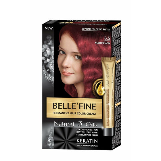 Dauerfärbung Belle´Fine Nº 6.5 Mahagoni (30 ml)