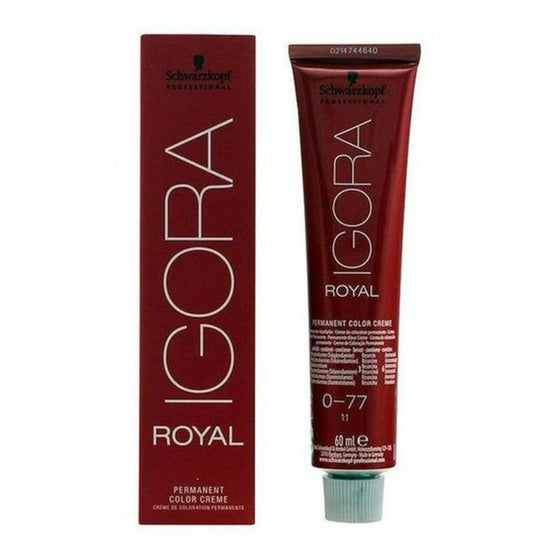 Permanent Dye Igora Royal Schwarzkopf 0-77 (60 ml)