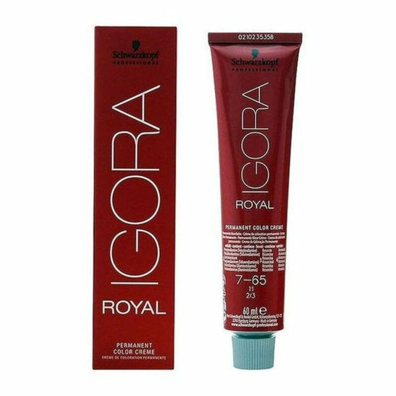 Tinte Permanente Igora Royal Schwarzkopf 7-65 (60 ml)