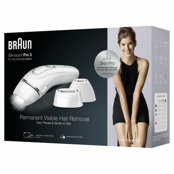 Depiladora Eléctrica de Luz Pulsada Braun  Silk expert Pro 3