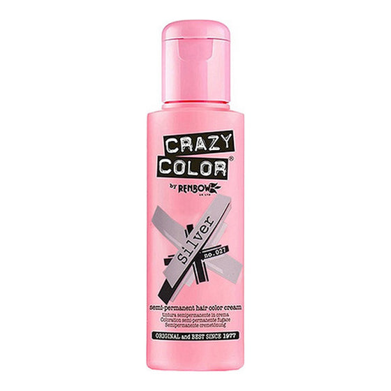 Semi-Permanent Tint Silver Crazy Color Nº 027 (100 ml)