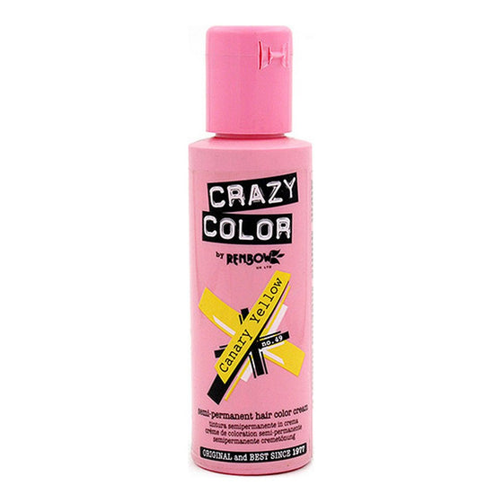 Tinte Semipermanente Canary Yellow Crazy Color Nº 49 (100 ml)