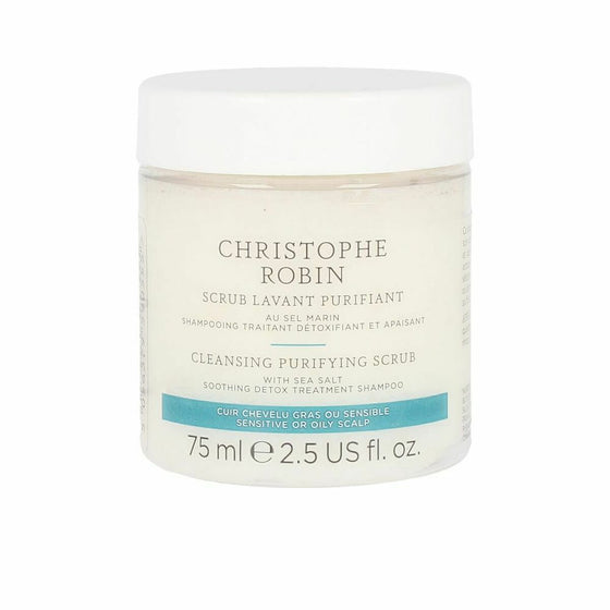 Hair Exfoliator Christophe Robin cleaner Salt (75 ml)