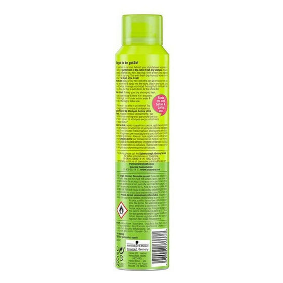 Dry Shampoo Got2b Extra Schwarzkopf (200 ml)