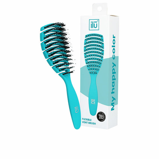 Detangling Hairbrush Ilū Flexible Vent Blue