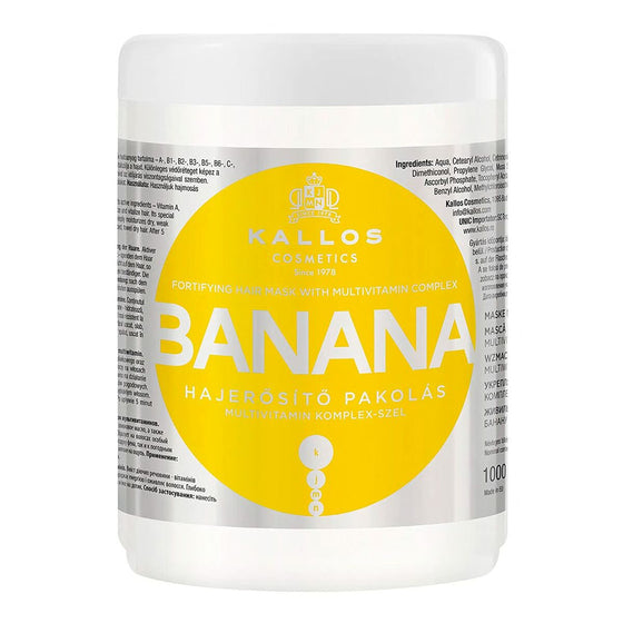 Nourishing Hair Mask Kallos Cosmetics Banana (1 L)