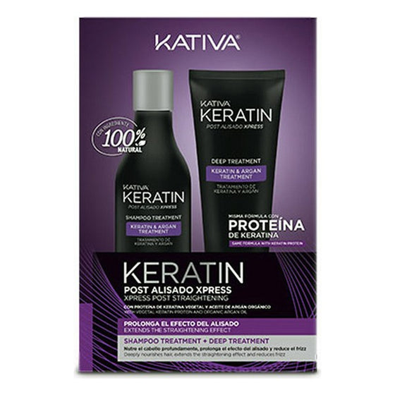 Friseurset für Brasilianische Haarglättung Kativa Keratin (2 pcs) (250 ml + 200 ml)