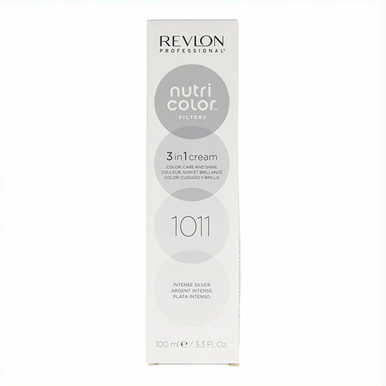 Permanent Colour Creme Revlon Nutri Color 1011 - Intense Silver 3-in-1 (100 ml)