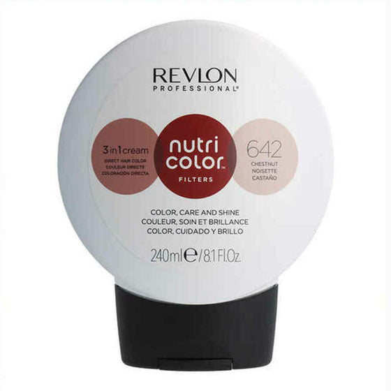 Permanent Dye Nutri Color Revlon 642 Brown (240 ml)