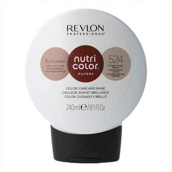 Permanent Dye Nutri Color Revlon 7258709524 524 Copper Brown (240 ml) (240 ml)