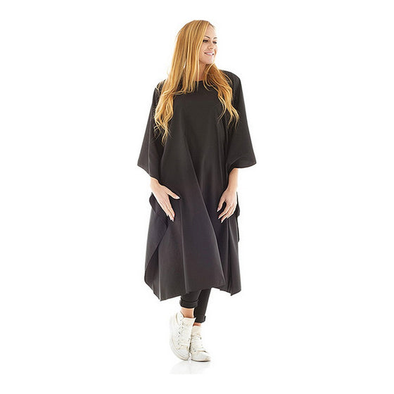 Hairdressing Cape Xanitalia Black (130 x 150 cm)