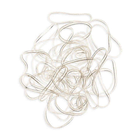 Rubber Hair Bands Xanitalia Large Transparent (40 pcs)