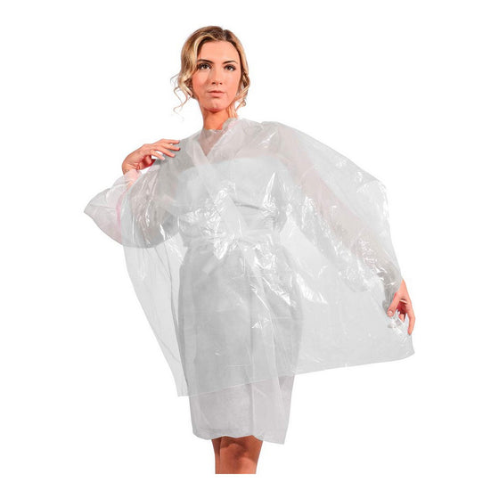 Hairdressing Cape Eurostil White (90 x 115 cm)