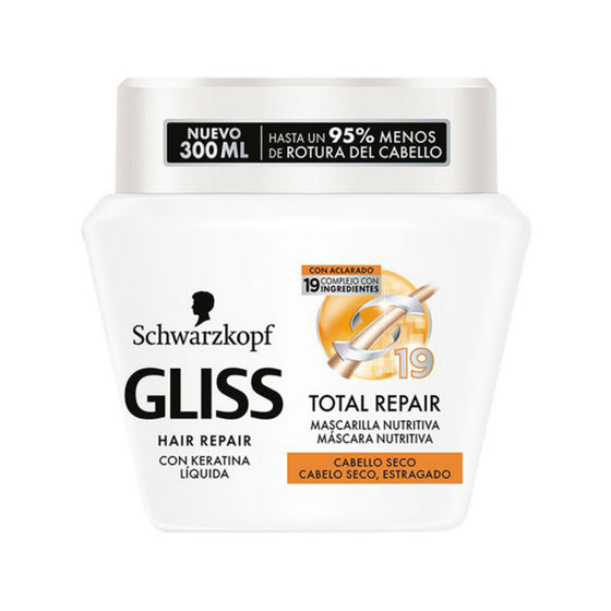 Mascarilla Capilar Nutritiva Gliss Total Repair Schwarzkopf (300 ml)