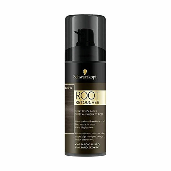 Spray Corrector de Raíces Root Retoucher Syoss Castaño Oscuro (120 ml)